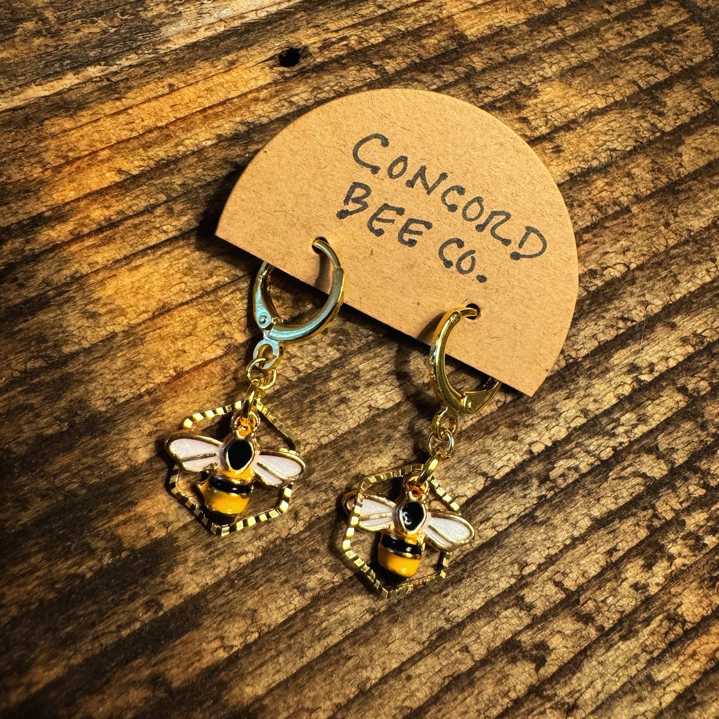 Handmade Bee Earrings