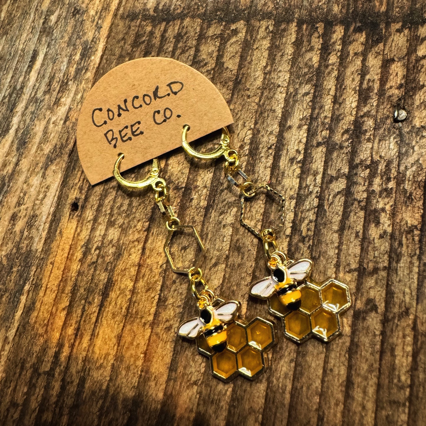 Handmade Bee Earrings