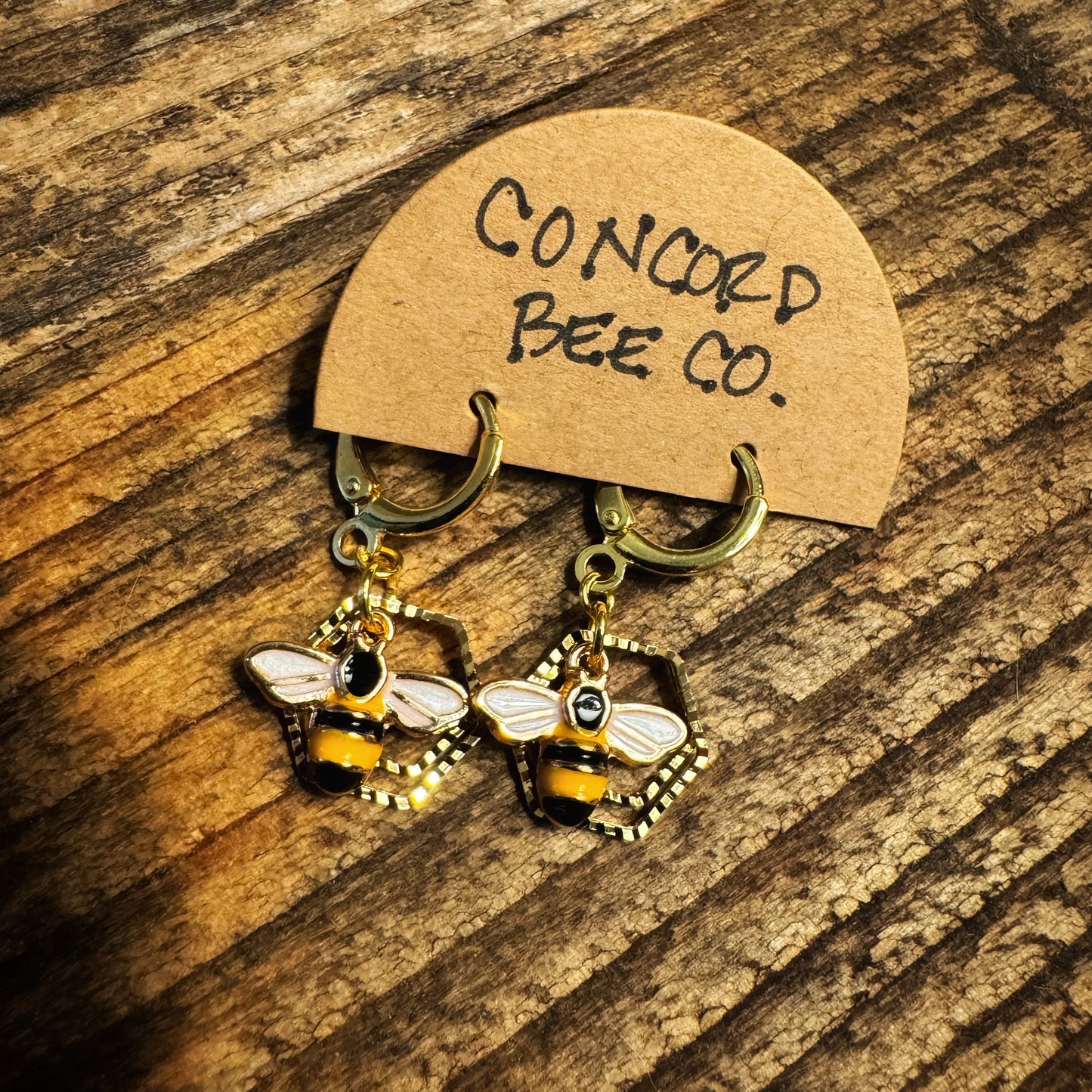 Handmade Bee Earrings