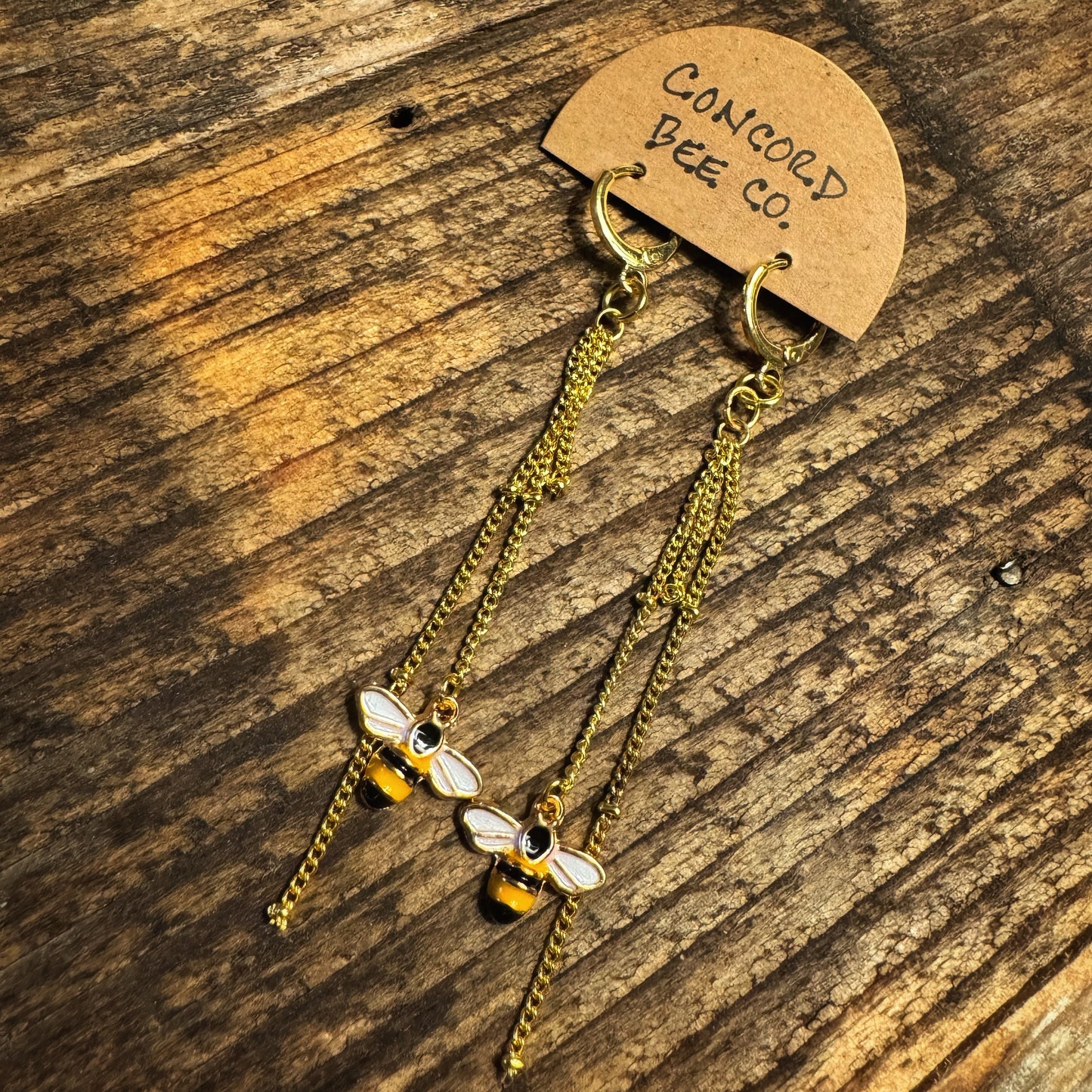 Handmade Bee Earrings